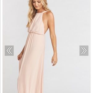 Show me your mumu Amanda halter maxi dress
